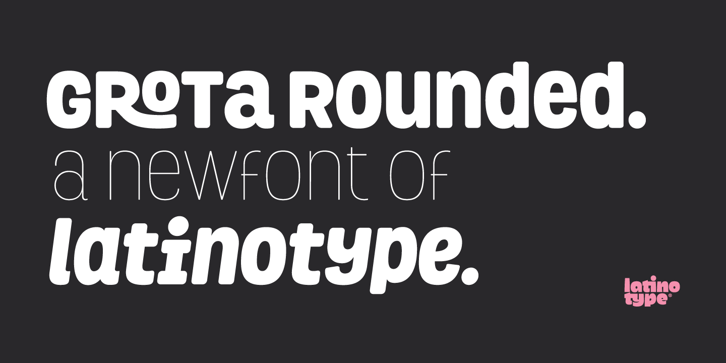 Grota Rounded Bold Font preview